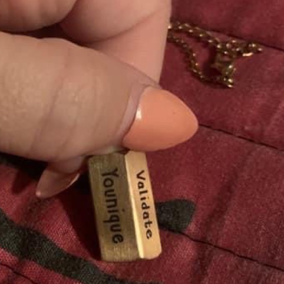 Customized Rose gold necklace empower validate and uplift Younique - Picture 2 of 2